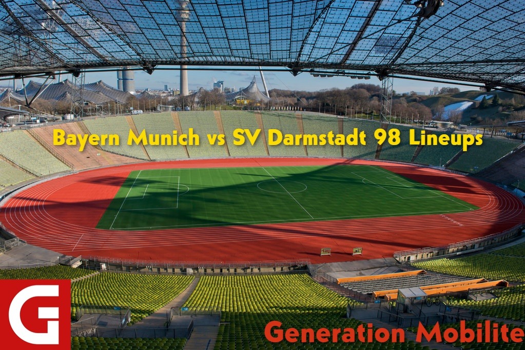 Bayern Munich vs SV Darmstadt 98 Lineups